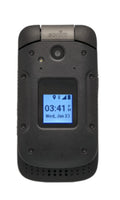 4G LTE Ultra Rugged Flip Phone Black O4629