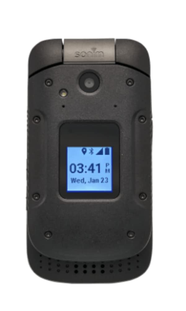 4G LTE Ultra Rugged Flip Phone Black O4629