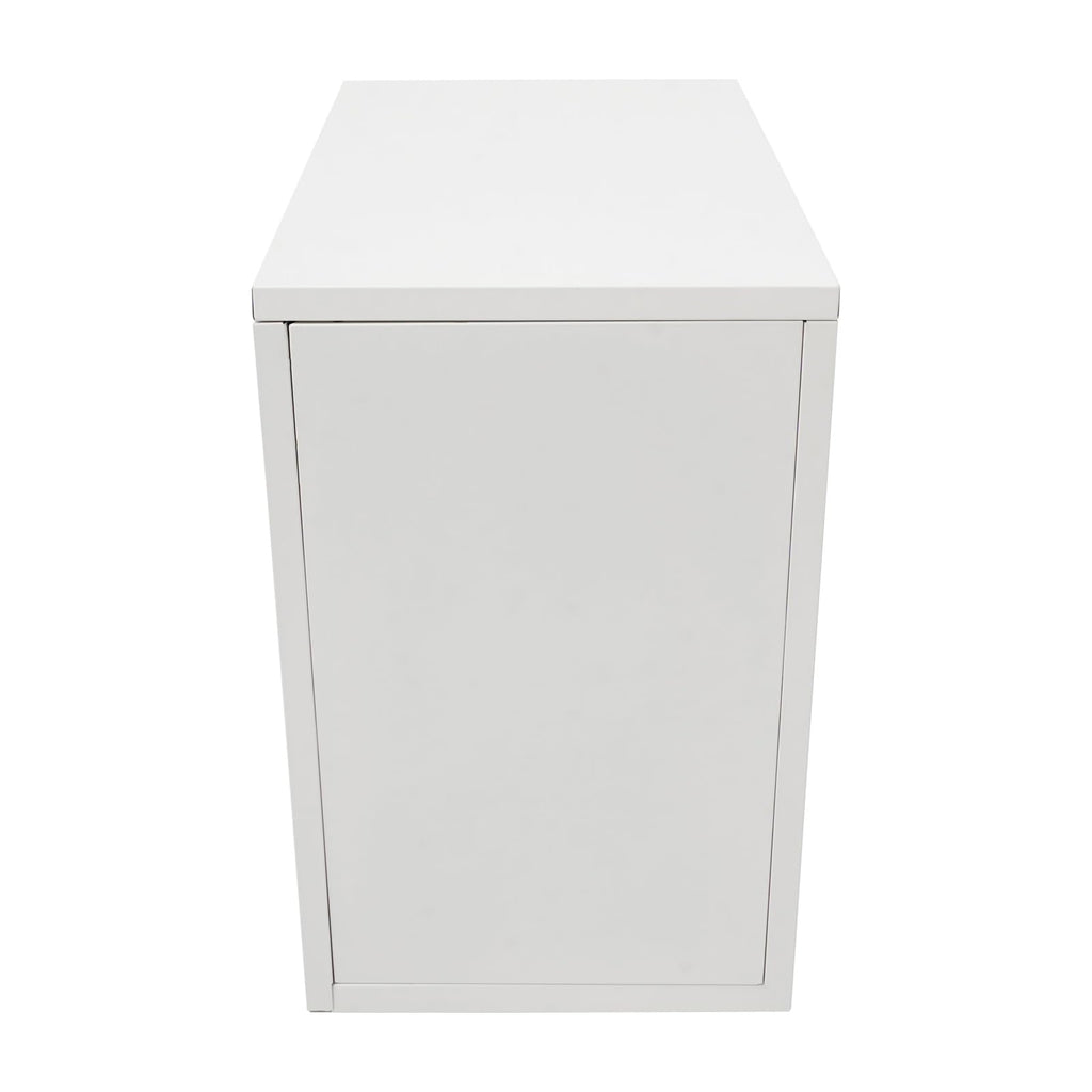 White 4-Drawer Mobile File Cabinet with Lock N6870