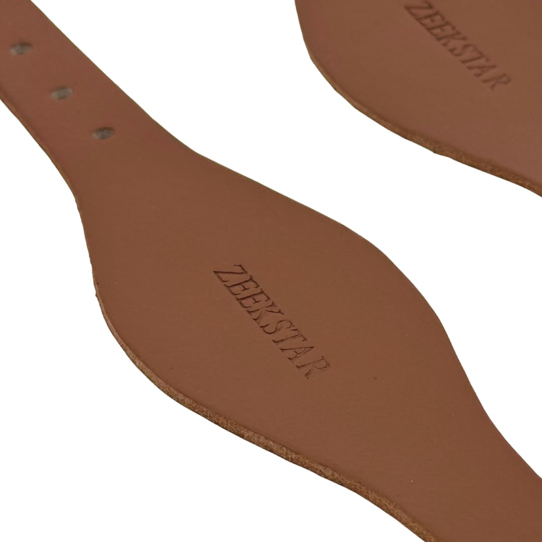 Leather Stirrup Hobble Straps with Stainless Steel Buckle L917
