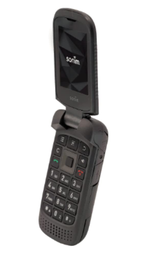 4G LTE Ultra Rugged Flip Phone Black O4629
