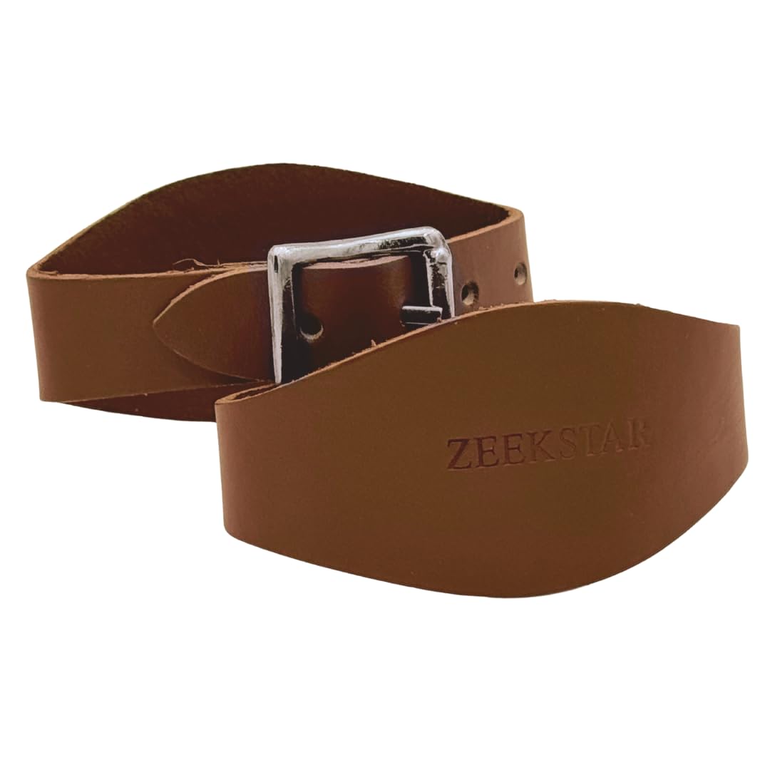 Leather Stirrup Hobble Straps with Stainless Steel Buckle L917