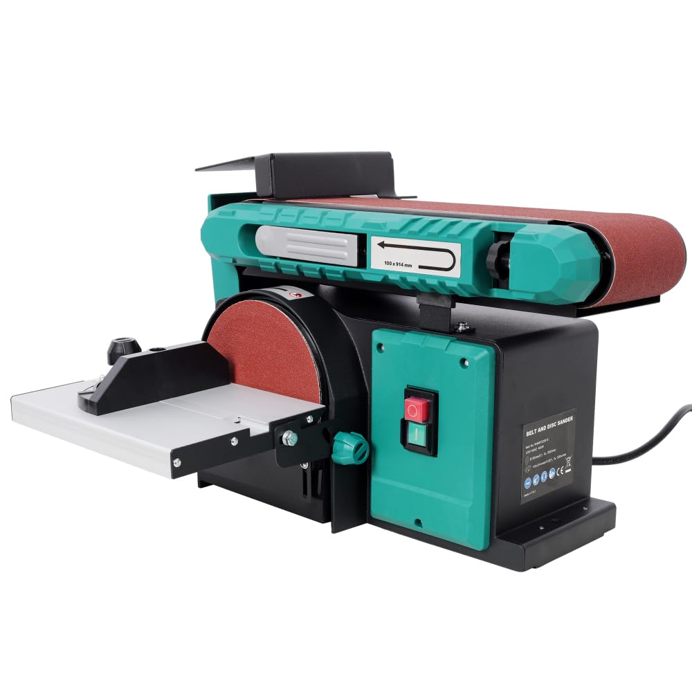 Benchtop Belt and Disc Sander, 120V/60Hz, 4x36 in. Belt & 6 in. Disc, Green G593279