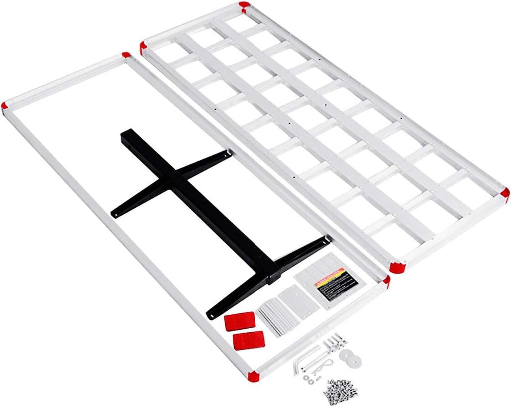 500lb Capacity Aluminum Hitch Cargo Carrier with Ramp Q33927