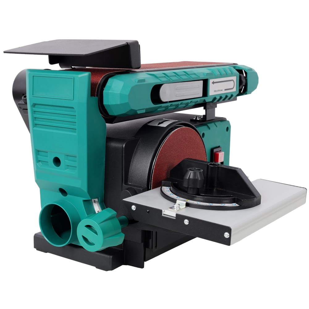 Benchtop Belt and Disc Sander, 120V/60Hz, 4x36 in. Belt & 6 in. Disc, Green G593279