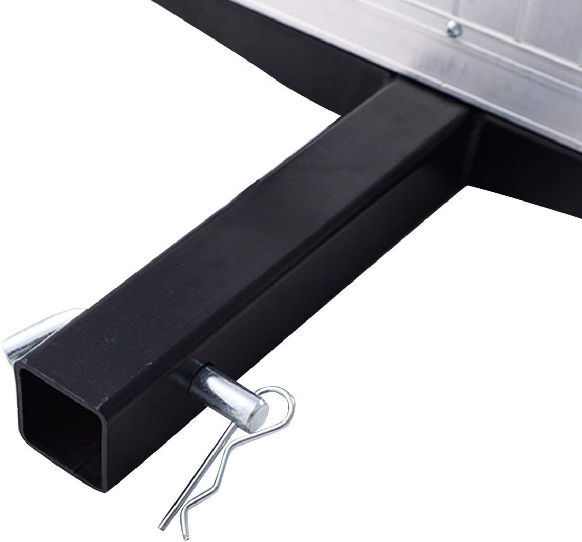 500lb Capacity Aluminum Hitch Cargo Carrier with Ramp Q33927