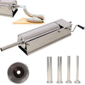 7L Stainless Steel Vertical Manual Sausage Stuffer with 4 Filling Nozzles Z935928