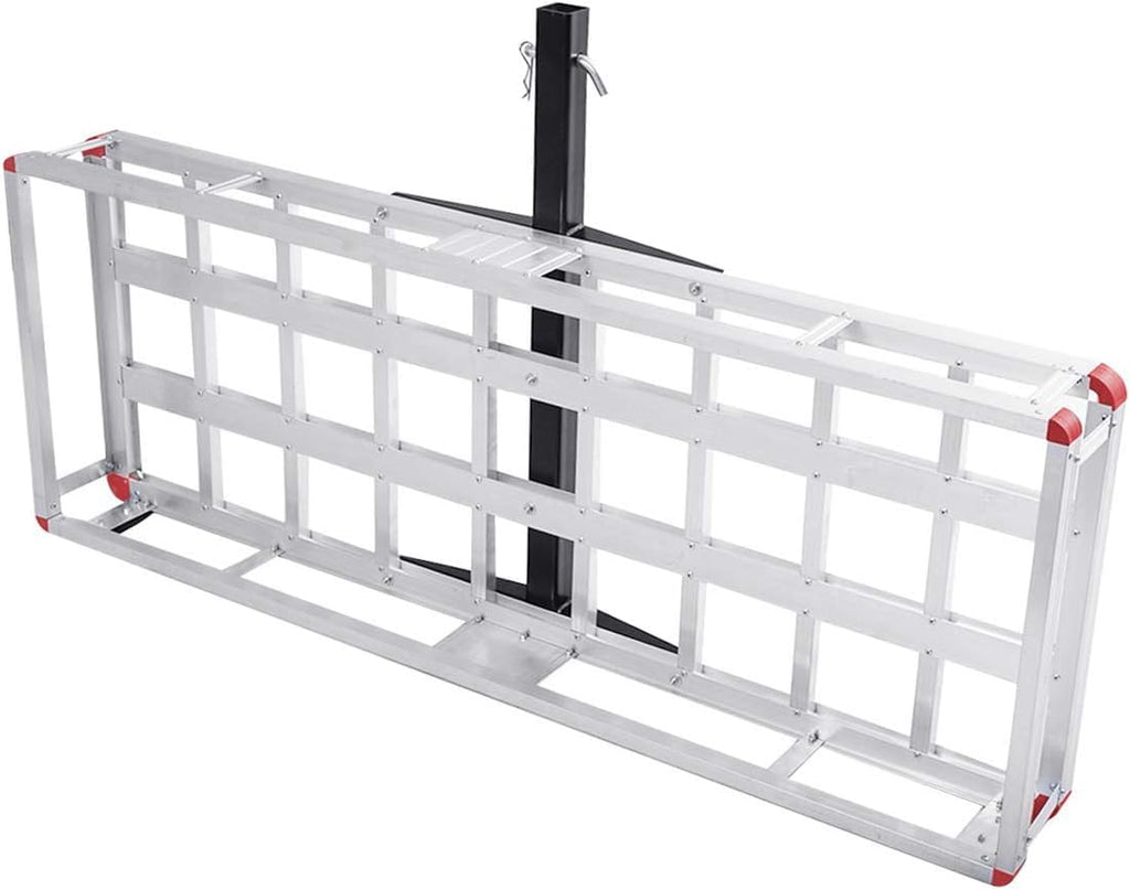500lb Capacity Aluminum Hitch Cargo Carrier with Ramp Q33927
