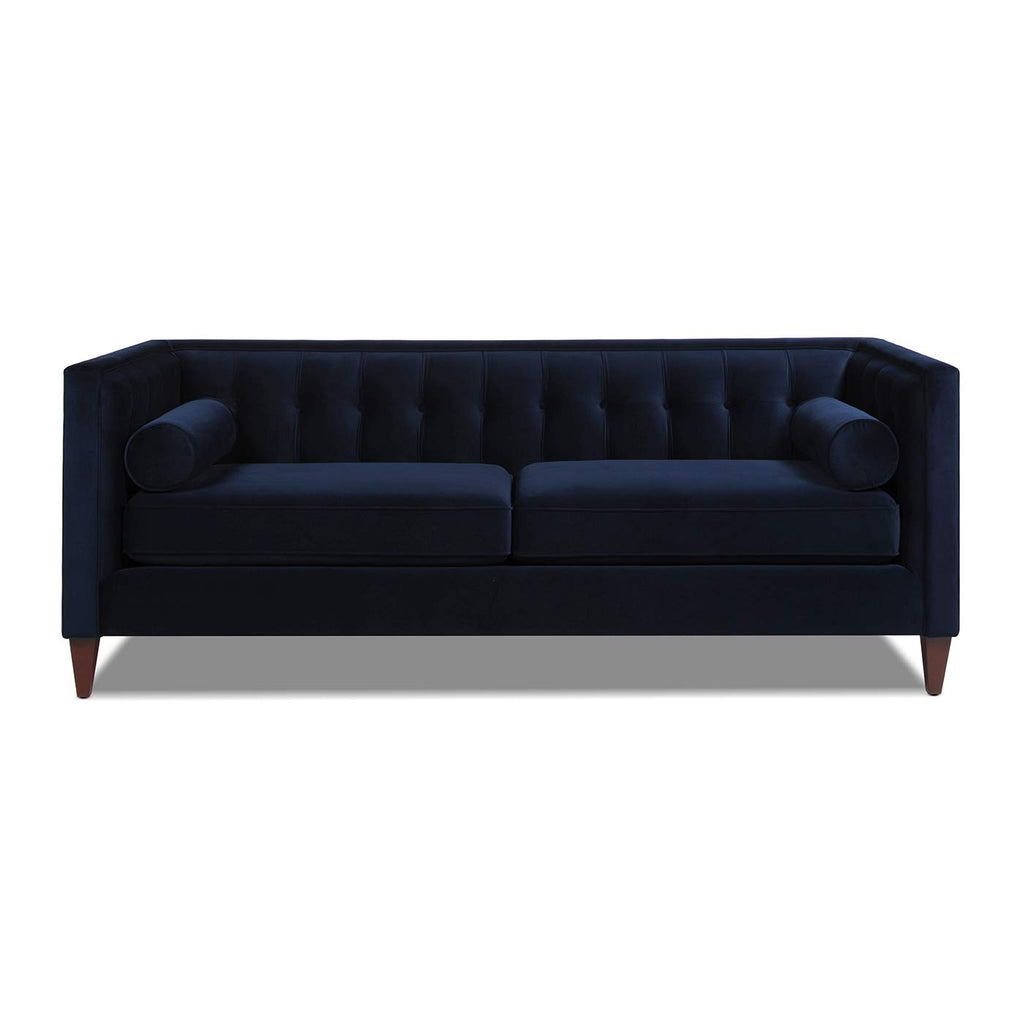 Dark Navy Blue Performance Velvet Tufted Sofa K5042