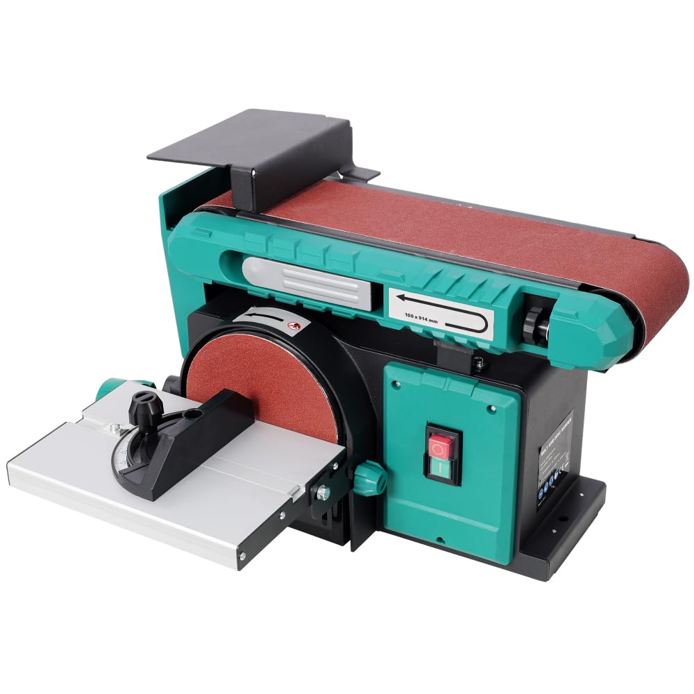 Benchtop Belt and Disc Sander, 120V/60Hz, 4x36 in. Belt & 6 in. Disc, Green G593279