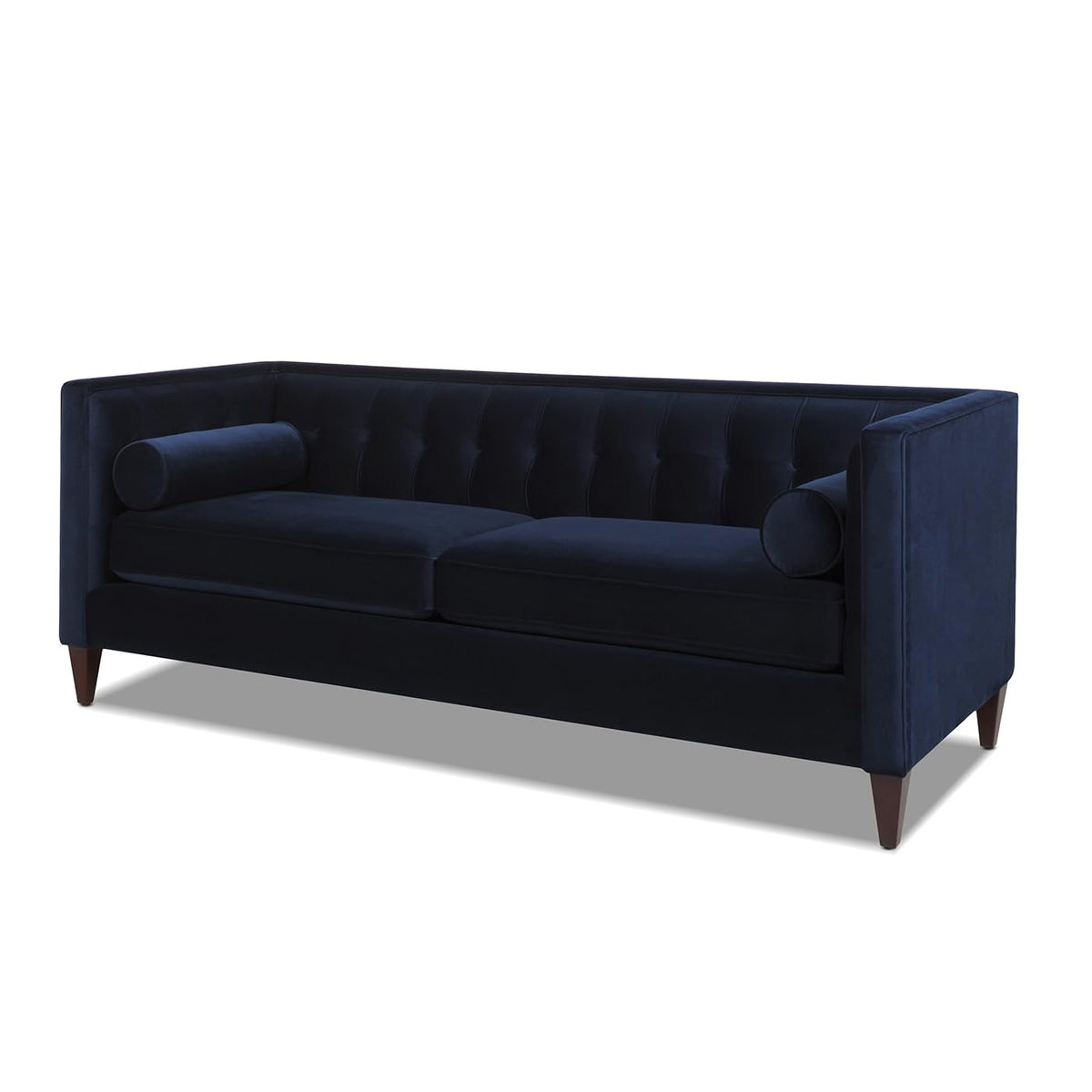Dark Navy Blue Performance Velvet Tufted Sofa K5042