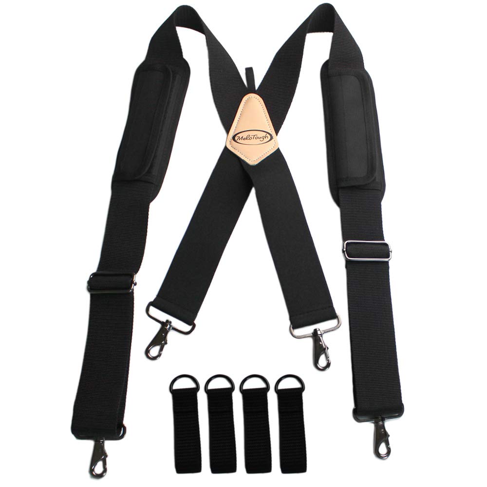 Tool Belt Suspenders Adjustable Padded Shoulders 4 Loop Attachments Z3183