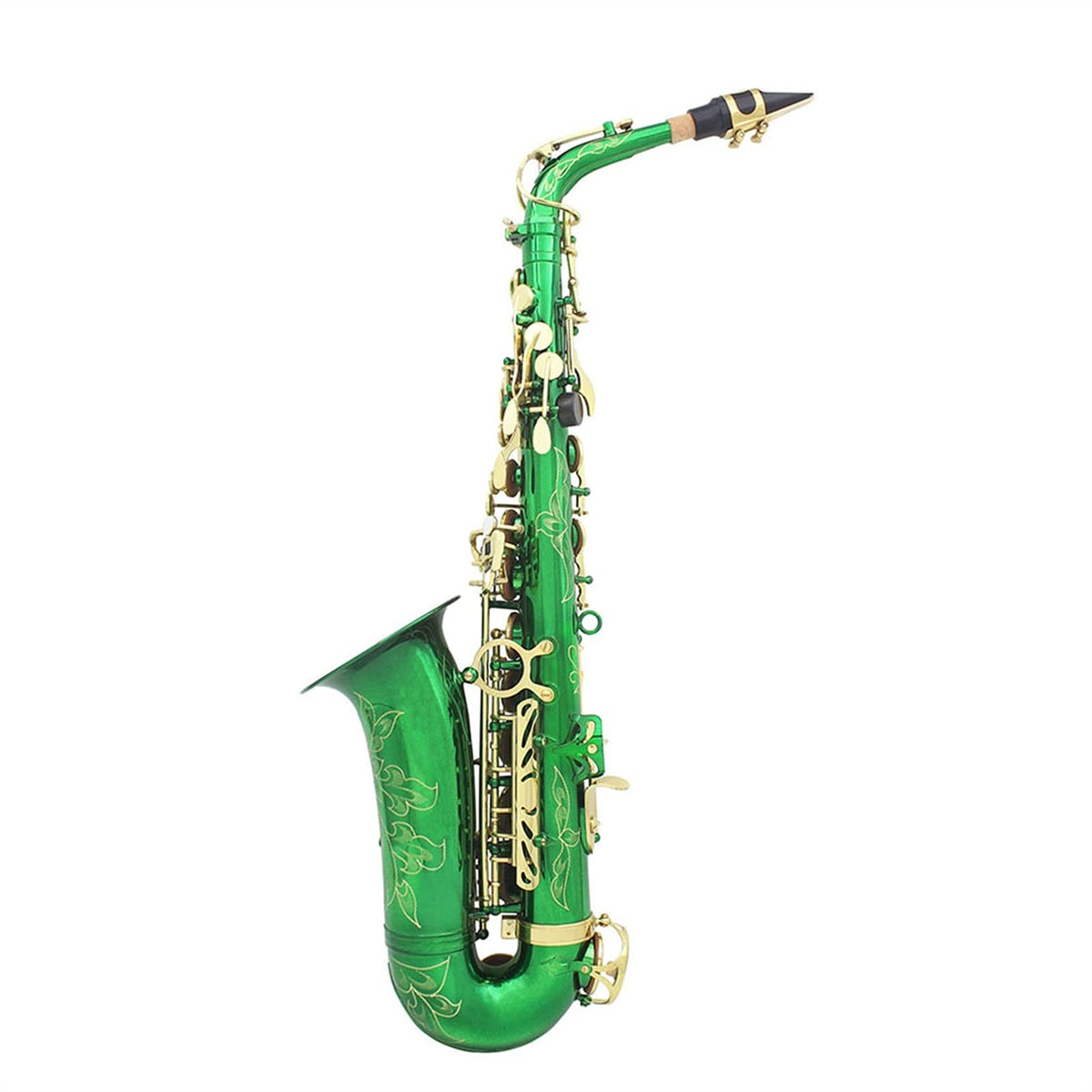 Green Brass Alto Saxophone Q30628
