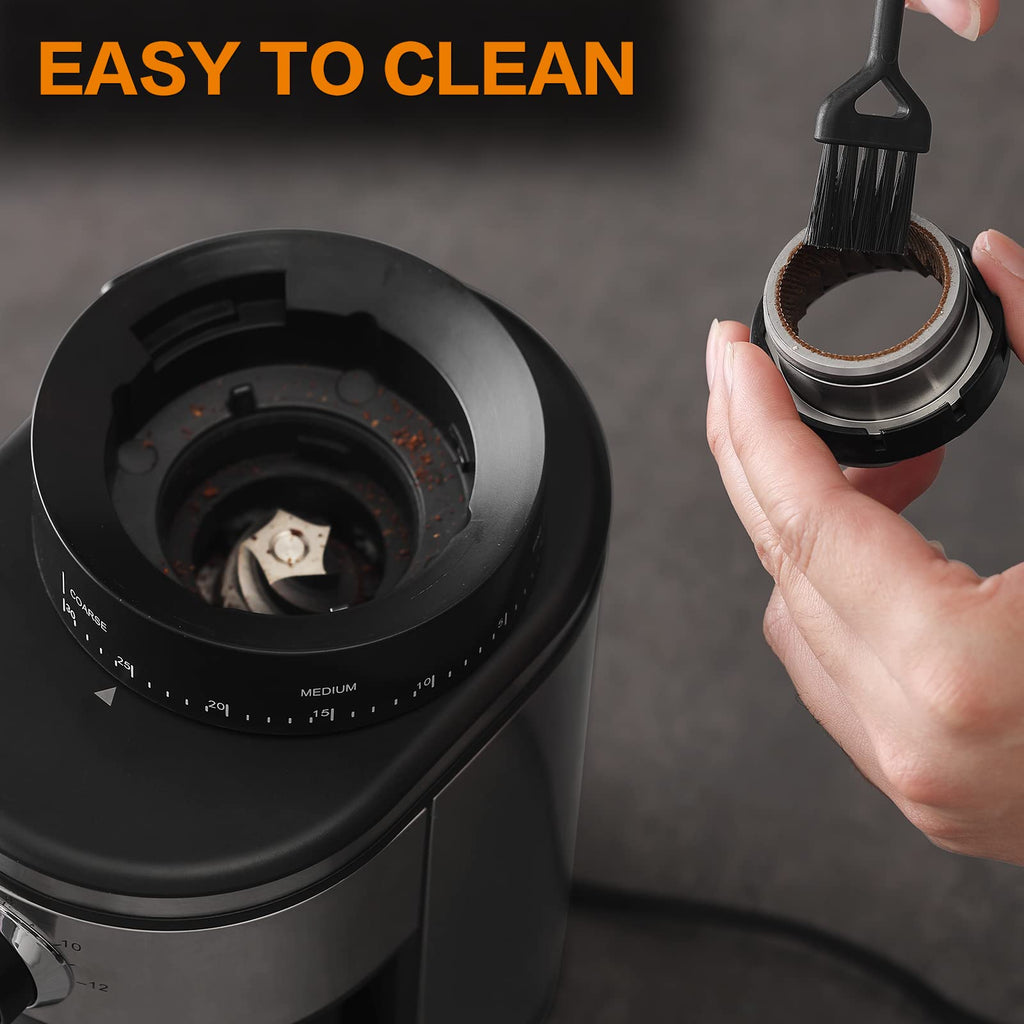 Electric Conical Burr Coffee Grinder with 30 Adjustable Grind Settings D797