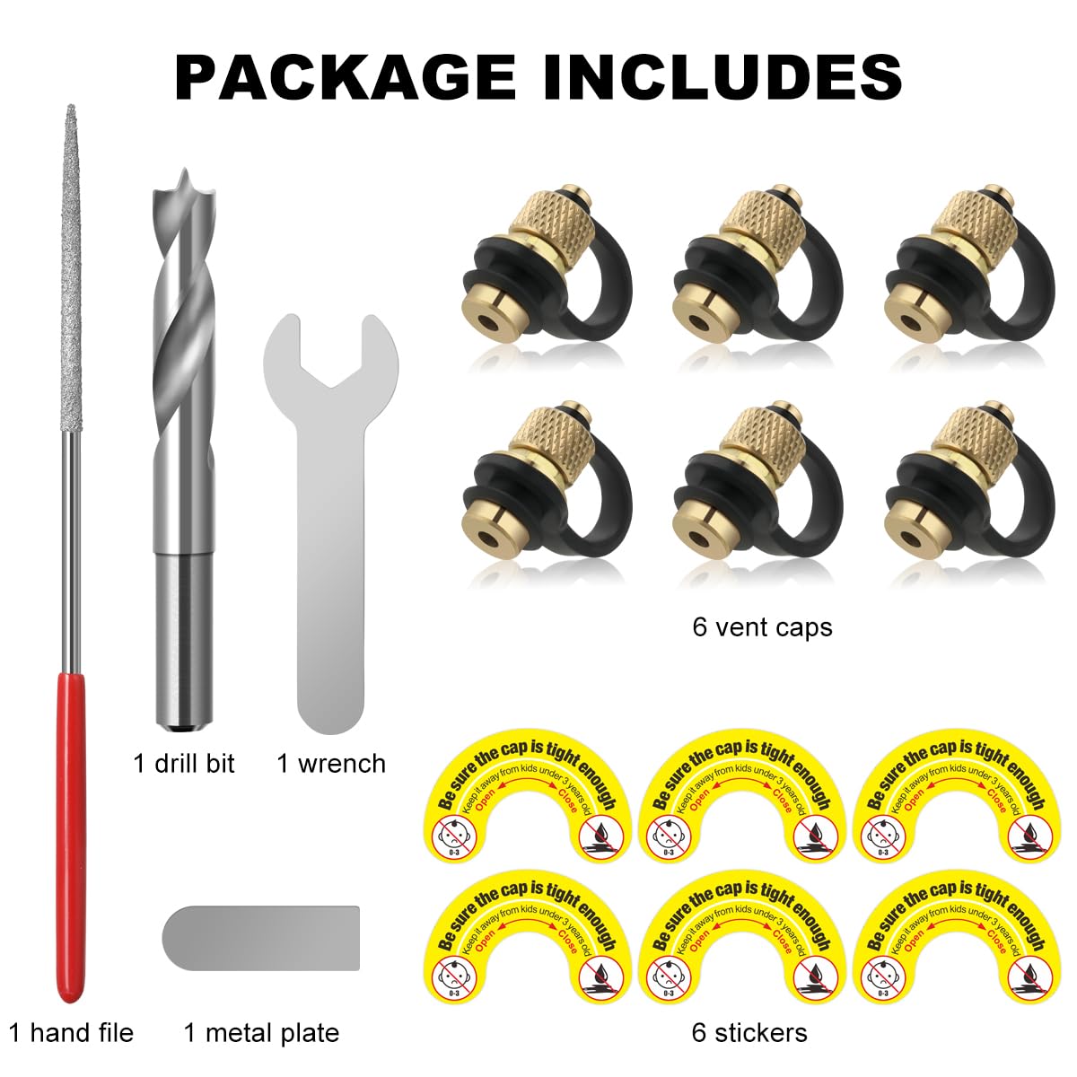 Gas Can Vent Caps 6 Pack M72392