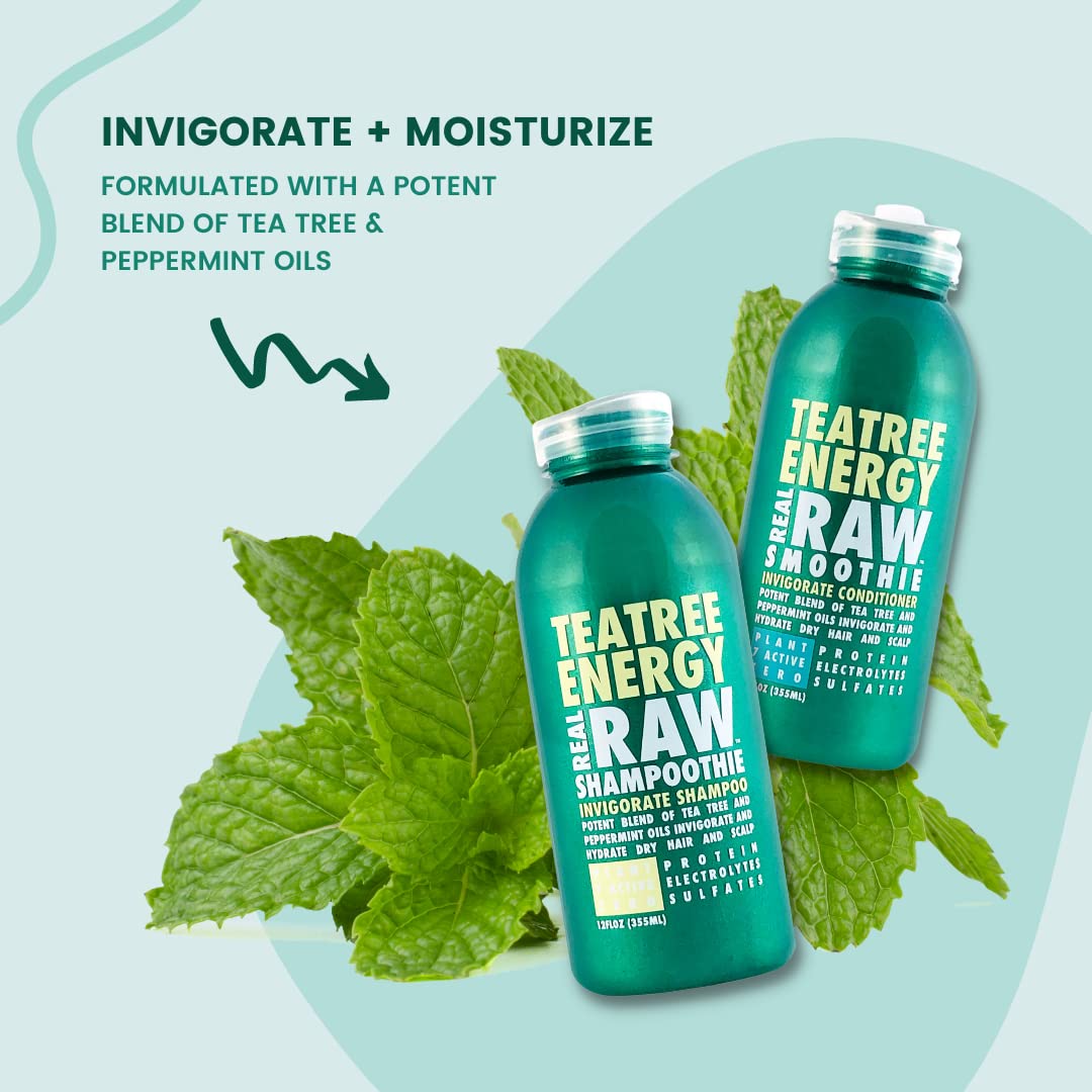 Tea Tree Shampoo & Conditioner Set Sulfate & Paraben Free E146