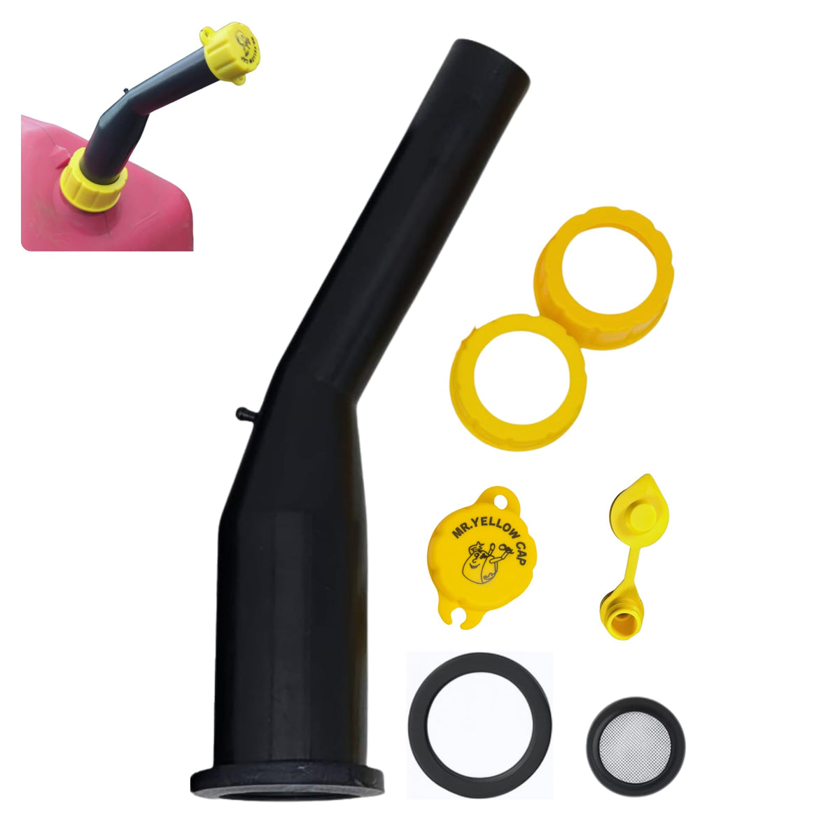 Gas Can Spout Replacement Kit 3 Pcs Y8207
