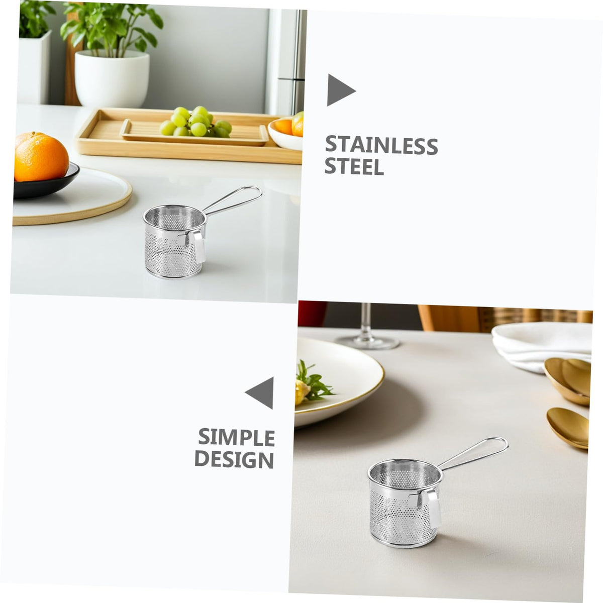 Stainless Steel Mesh Colander with Hook W52892