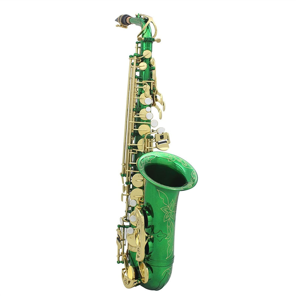 Green Brass Alto Saxophone Q30628