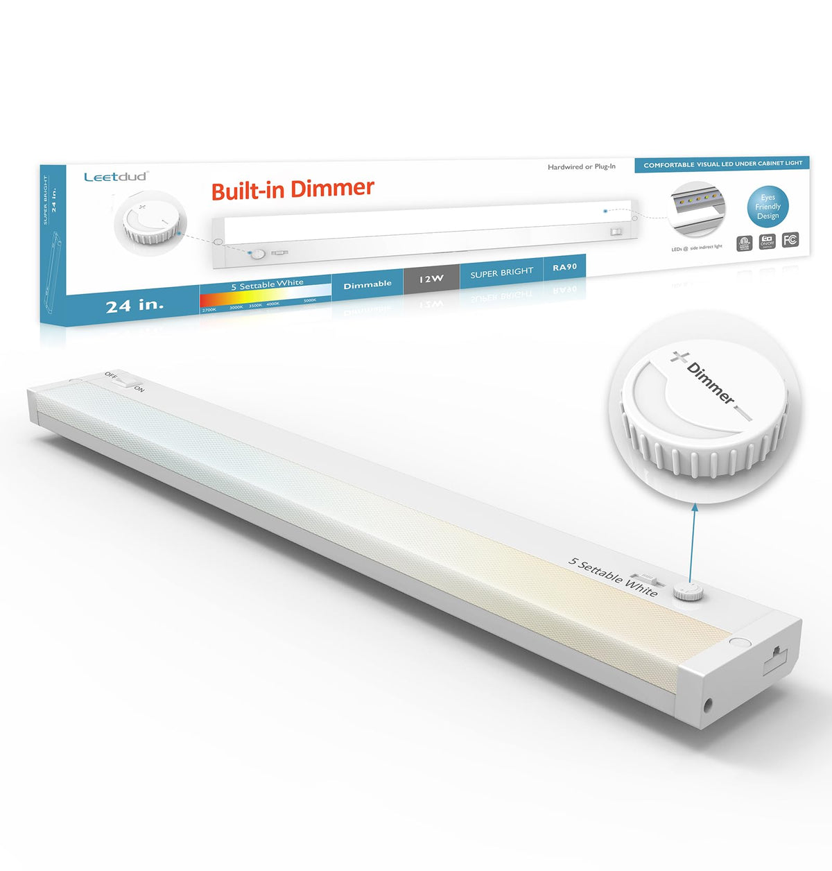 24 Inch 12W Dimmable LED Under Cabinet Light G233