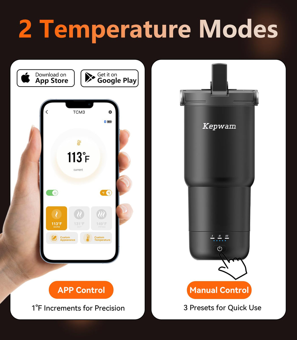 20oz Leak-Proof Self-Heating Travel Mug V3607