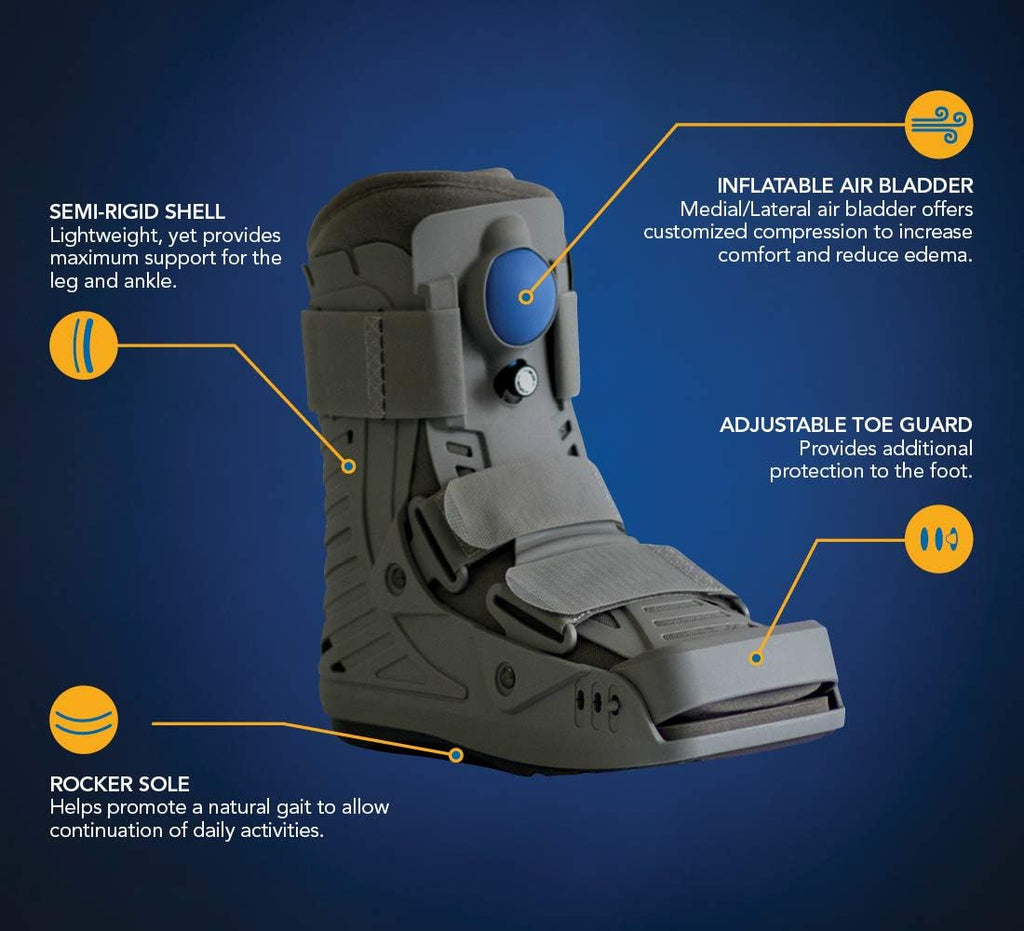 Large Grey Ankle Fracture Boot S780325