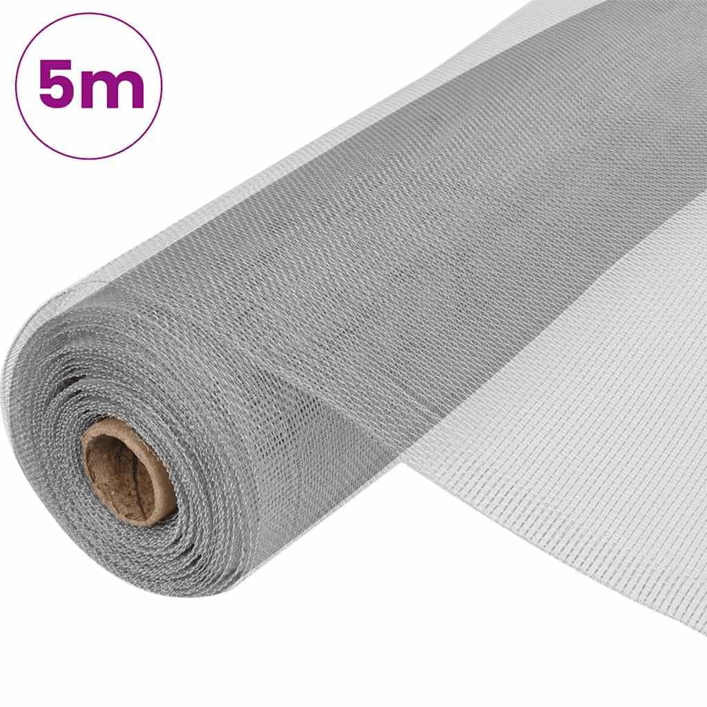 Aluminum Mesh Screen 39.4x196.9 Inch Silver S3138