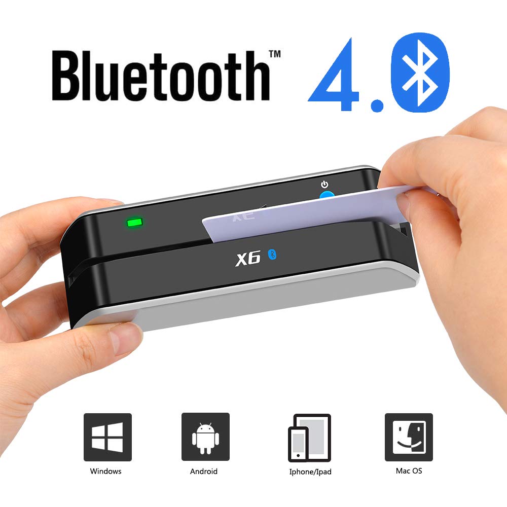 Bluetooth Card Reader Writer USB 3 Tracks Swipe Encoder I27898