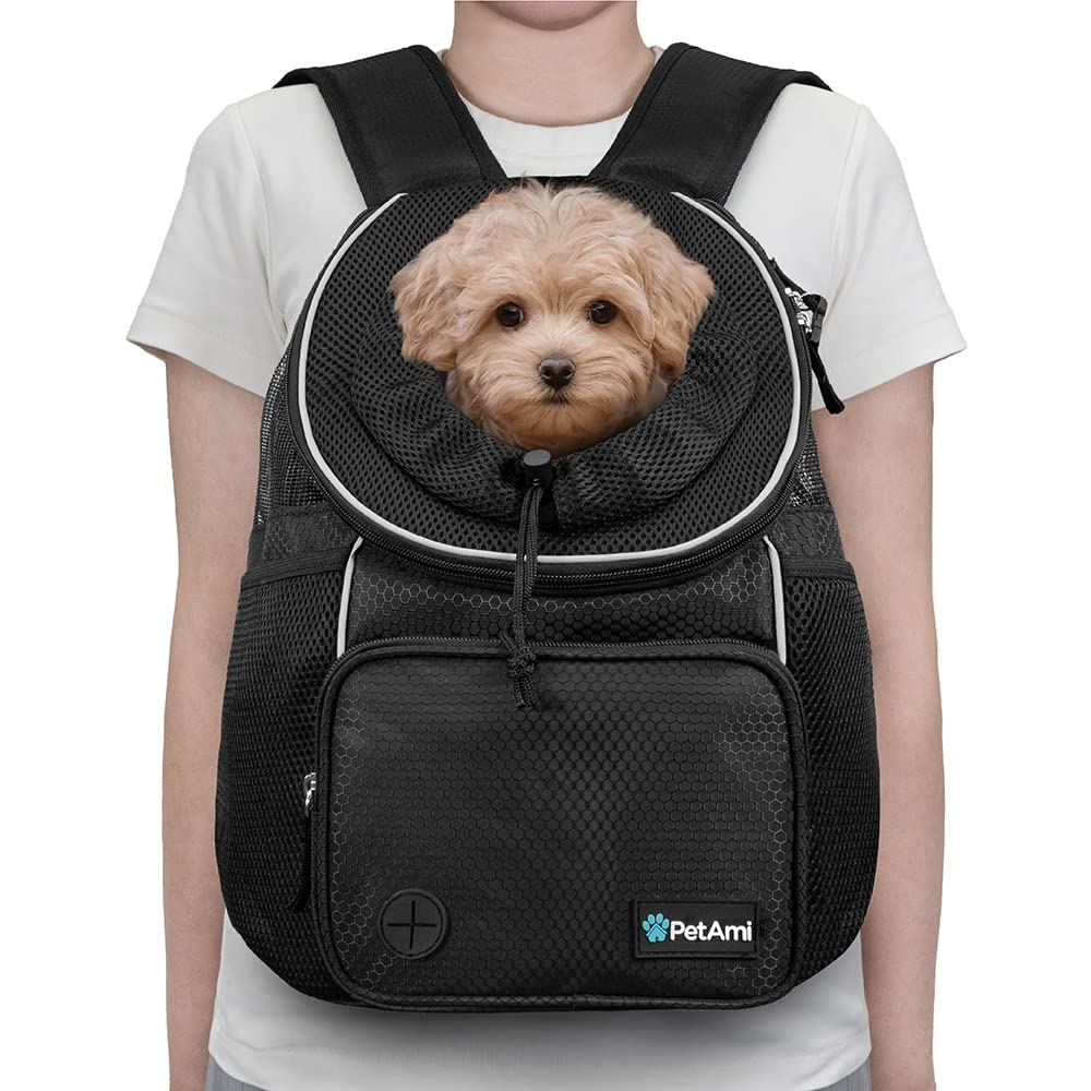 Adjustable Dog & Cat Carrier Backpack, Black H569