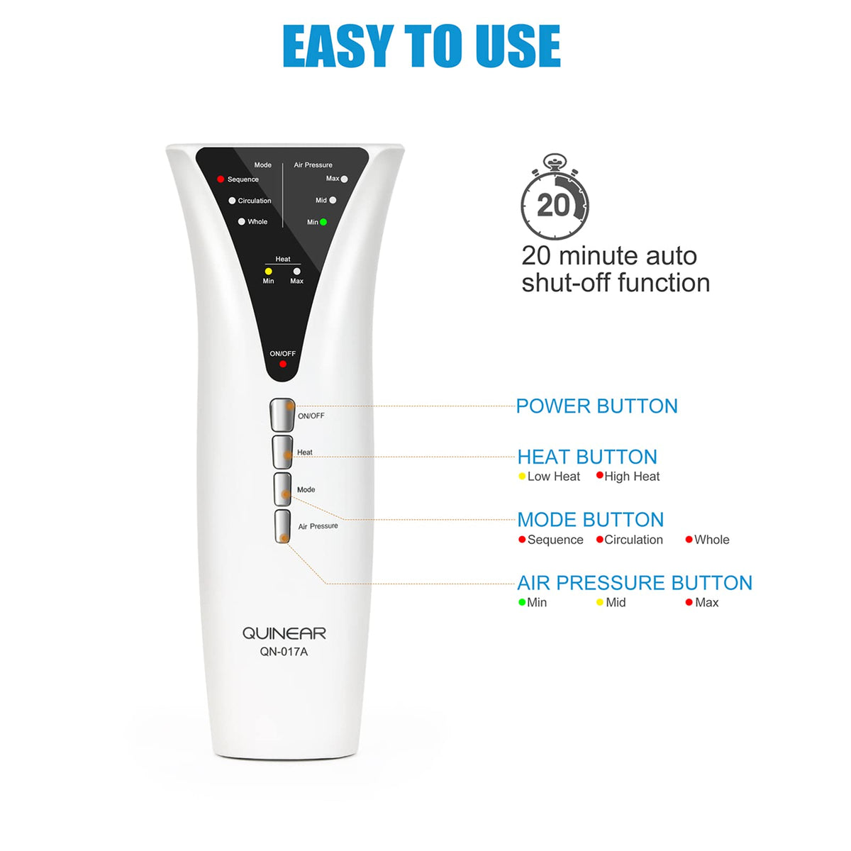Heated Leg Compression Massager K882069