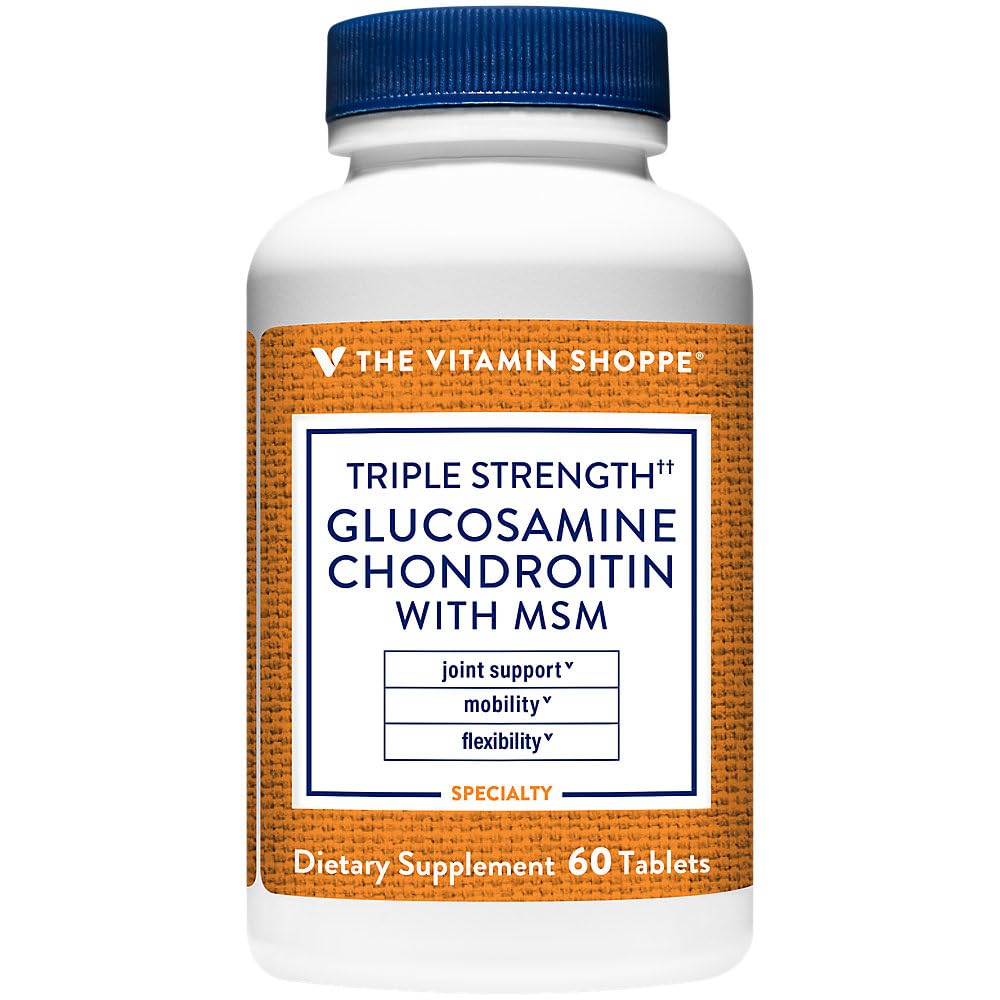Triple Strength Glucosamine Chondroitin with MSM 1,500 MG 60 Tablets Q327781
