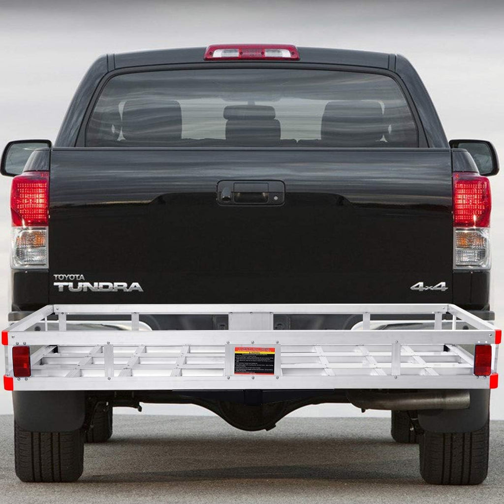 500lb Capacity Aluminum Hitch Cargo Carrier with Ramp Q33927