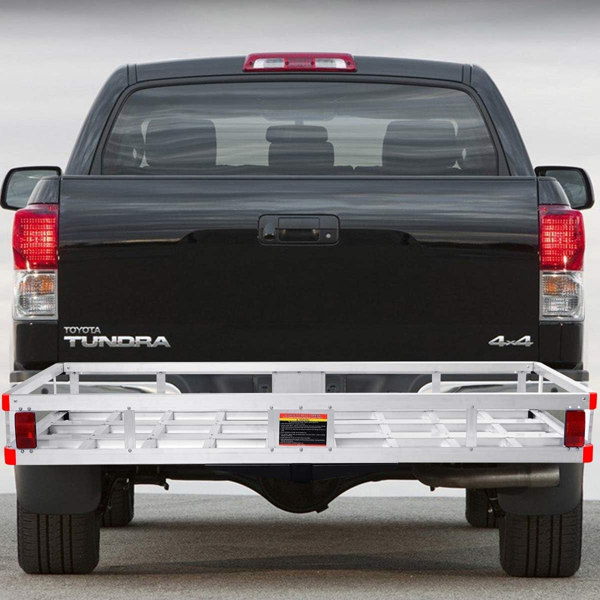 500lb Capacity Aluminum Hitch Cargo Carrier with Ramp Q33927