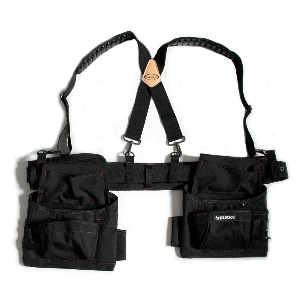 Tool Belt Suspenders Adjustable Padded Shoulders 4 Loop Attachments Z3183