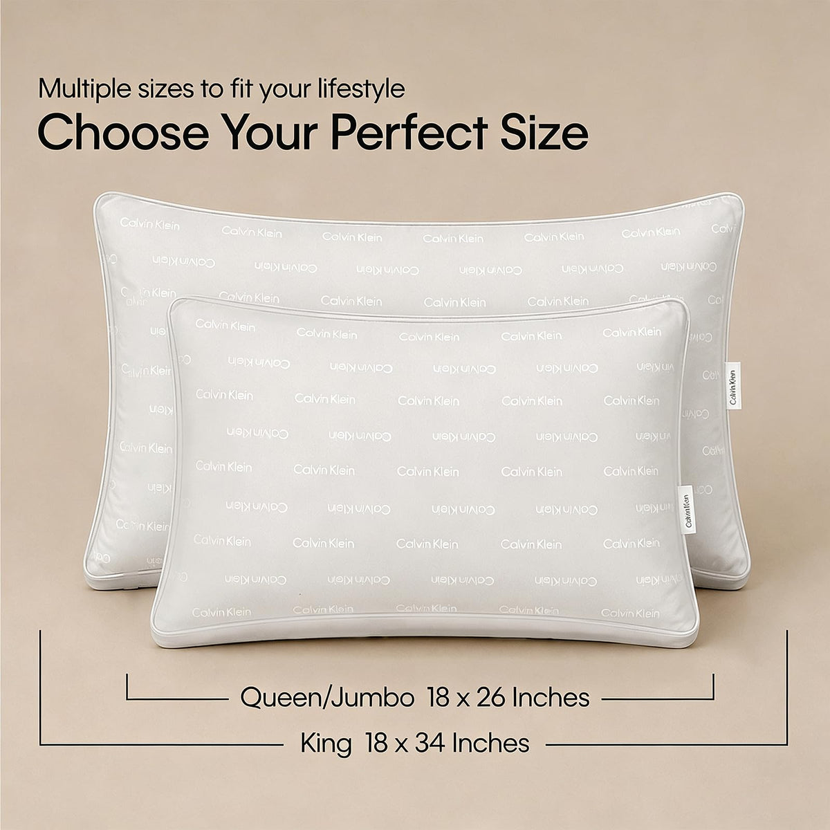 King Size Set of 2 Down Alternative Pillow Z148784