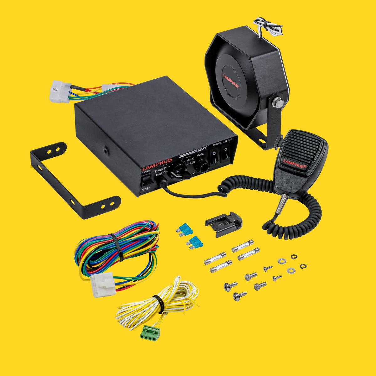 100W Police Siren Emergency PA System Kit E94749