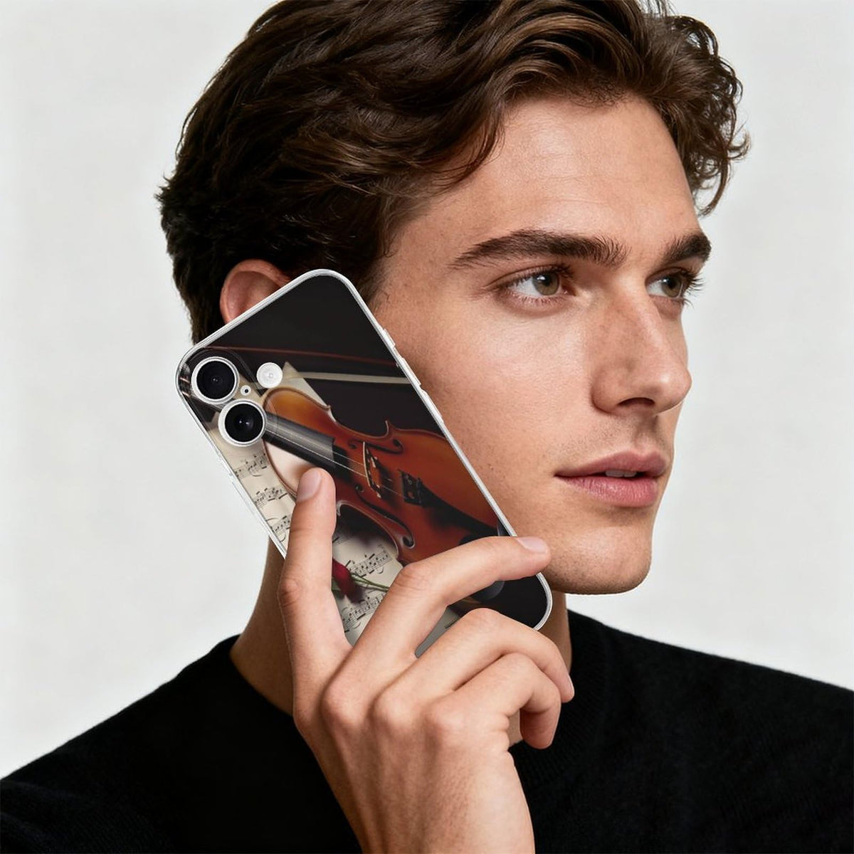 iPhone 17 Slim Shockproof Transparent Case J73640