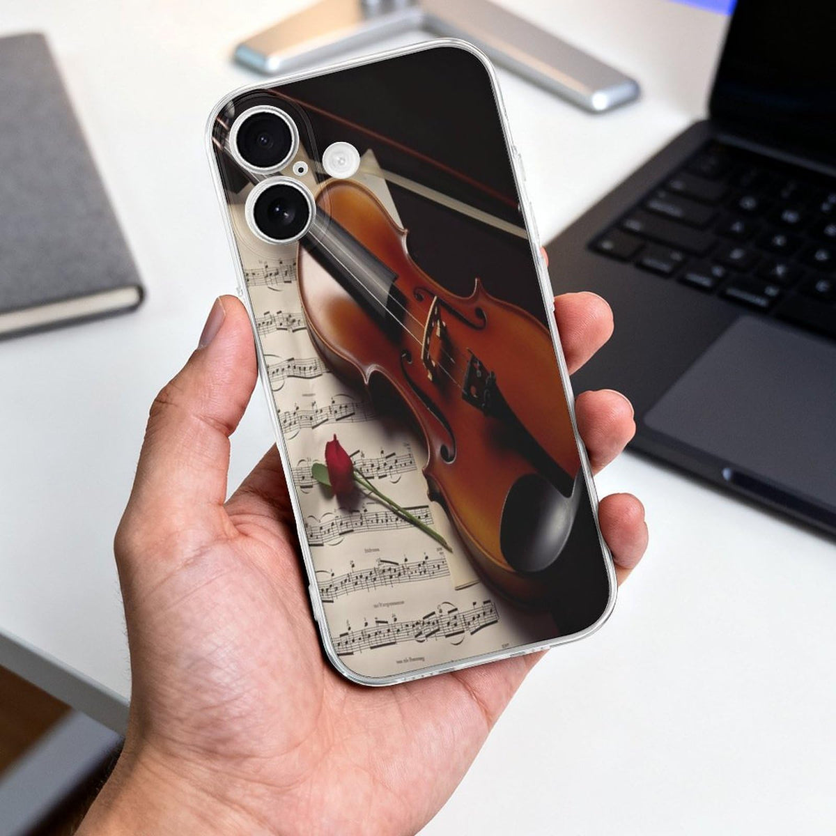 iPhone 17 Slim Shockproof Transparent Case J73640
