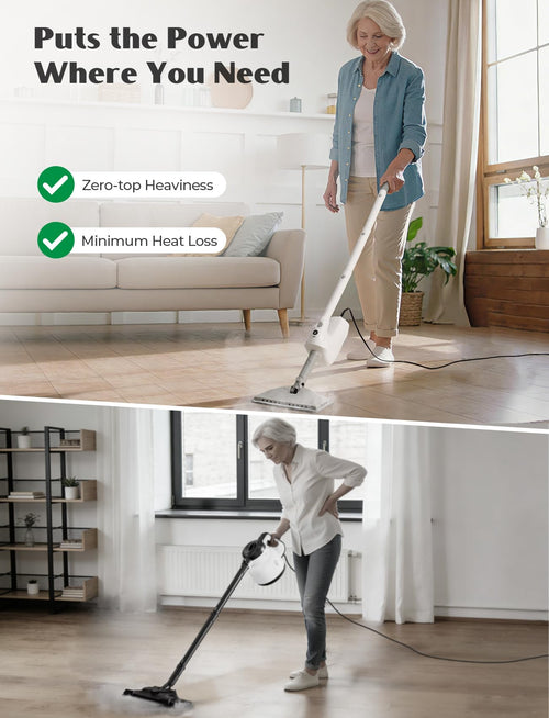 10-in-1 Steam Mop with Detachable Handheld Steamer Z8299