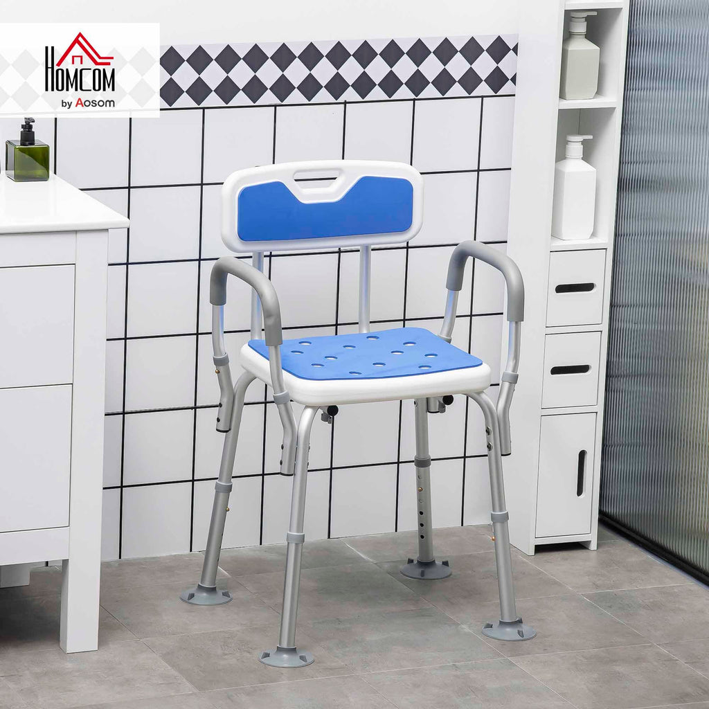 Padded Shower Chair with Arms and Back V645542