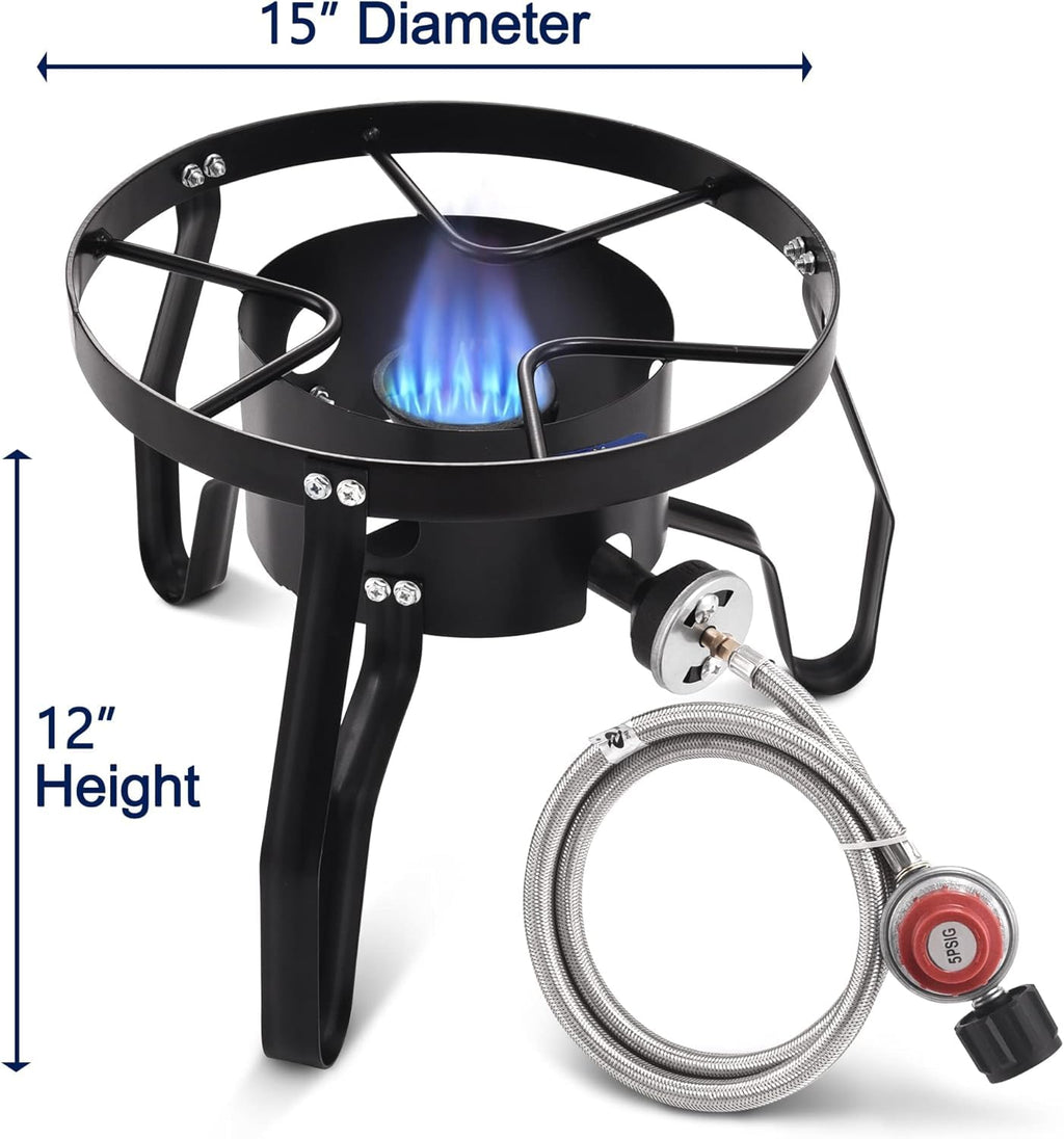 40QT Stainless Steel Stock Pot and Propane Burner L22830