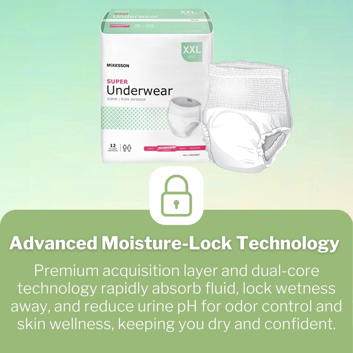 Adult Incontinence Underwear XXL 12 ct A793