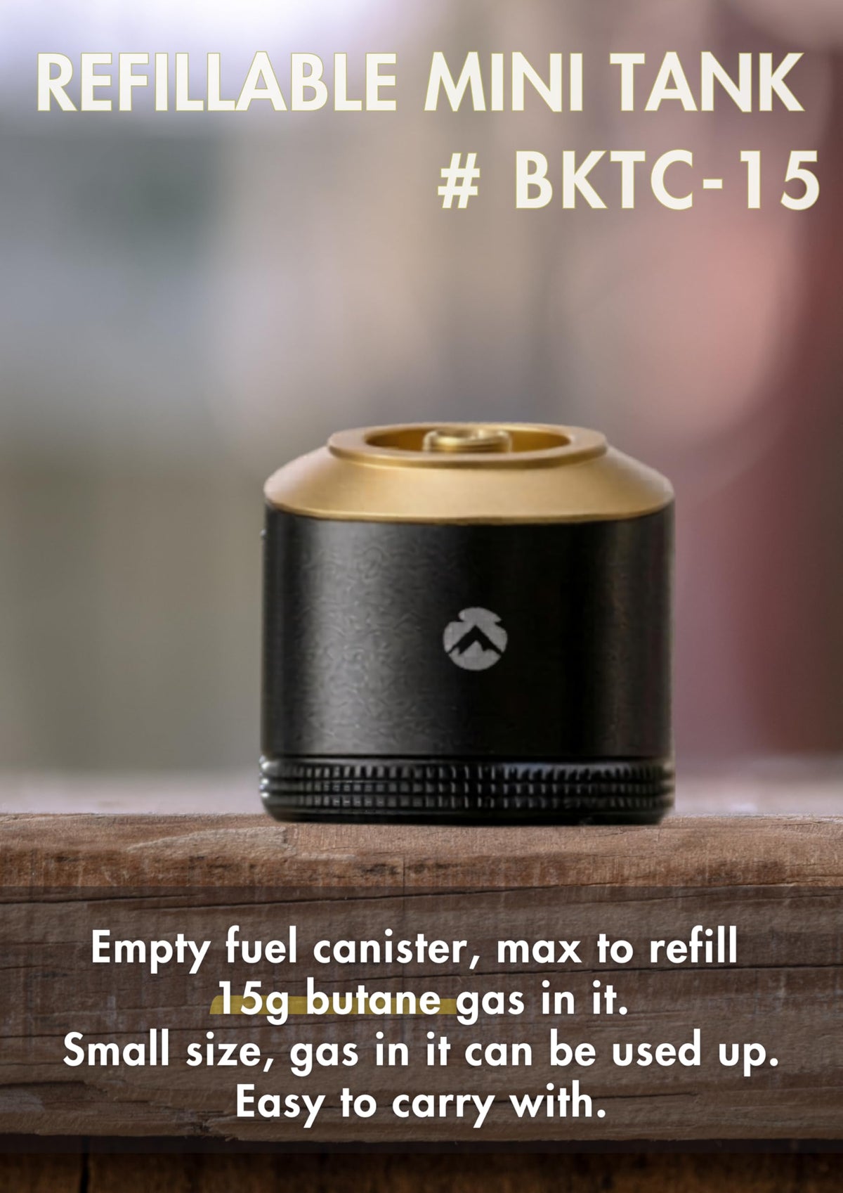 Empty 15g Black Gas Canister U90240