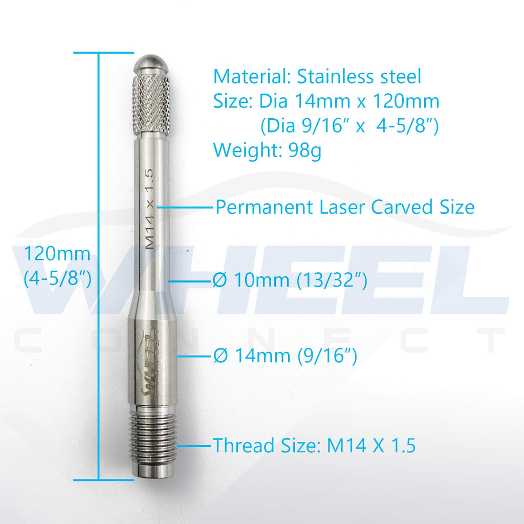 M14X1.5 Stainless Steel Wheel Alignment Pin O536194