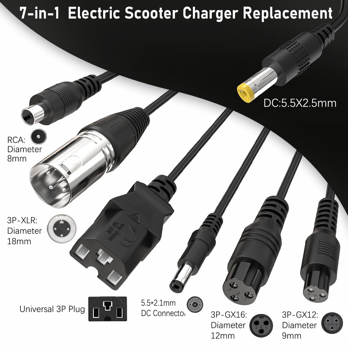 54.6V 2A Electric Bike & Scooter Charger K8793