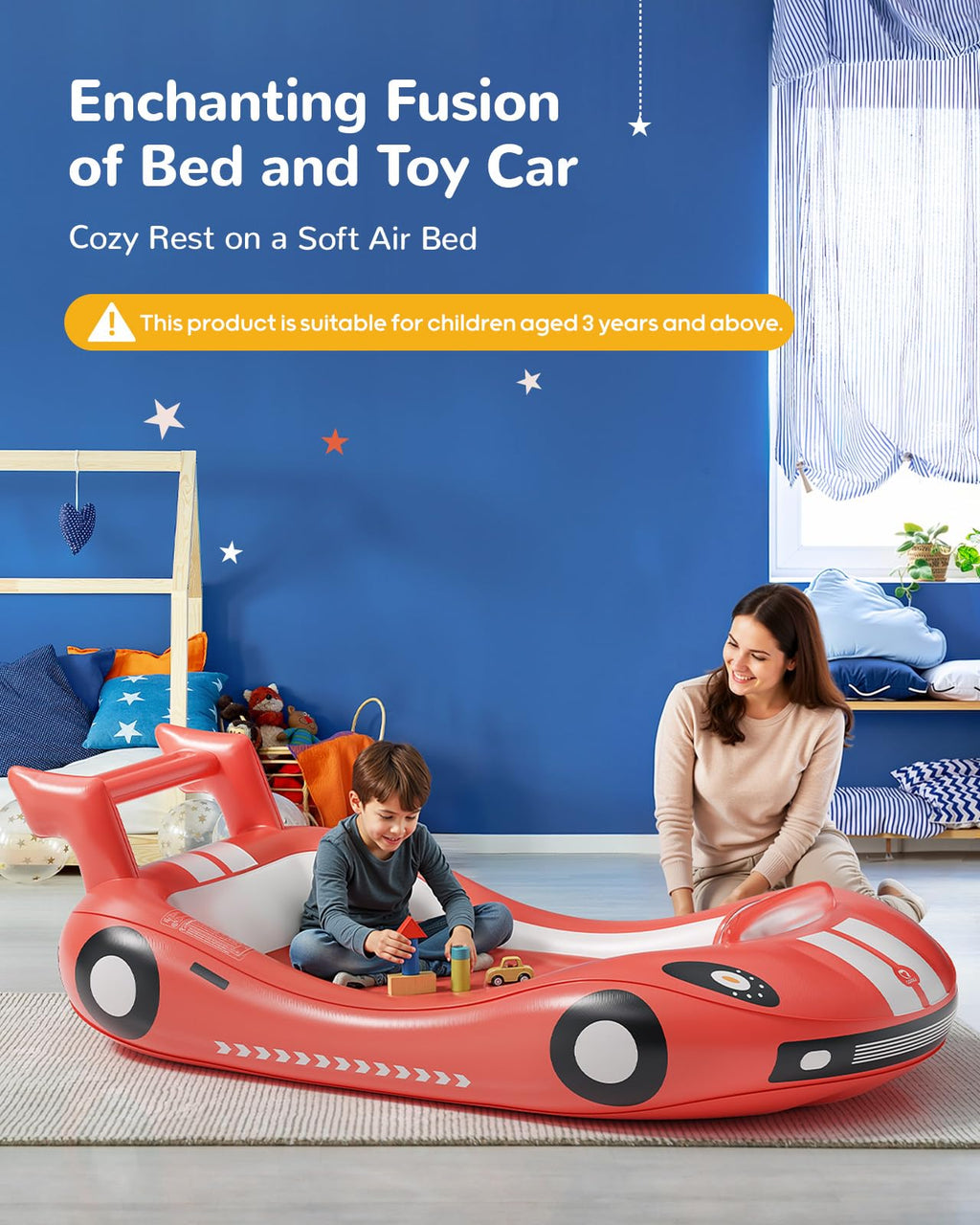 Inflatable Toddler Travel Bed with Electric Pump L62957