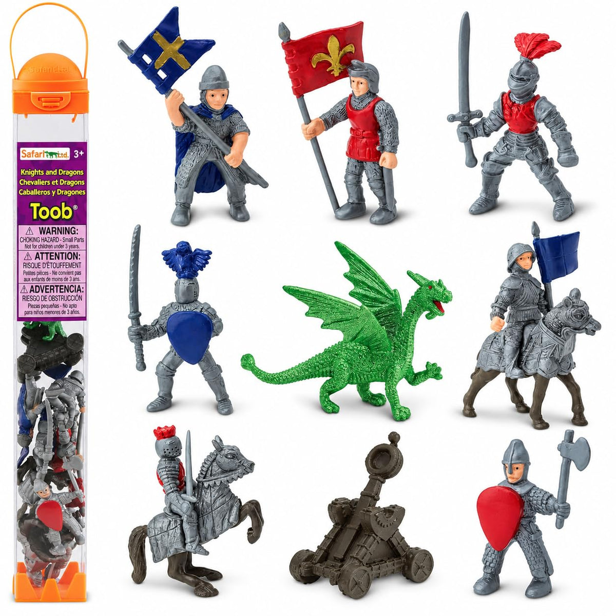 9 Medieval Knight & Dragon Toy Set S196