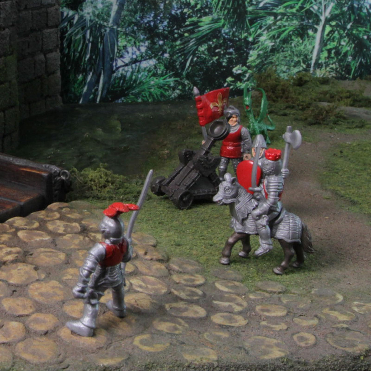 9 Medieval Knight & Dragon Toy Set S196