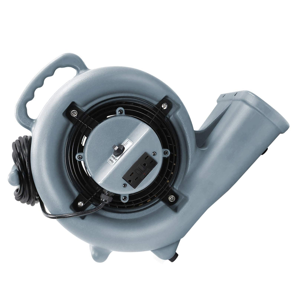 3 Speed 1/3 HP Industrial Floor Fan with 2 GFCI Outlets Q1628