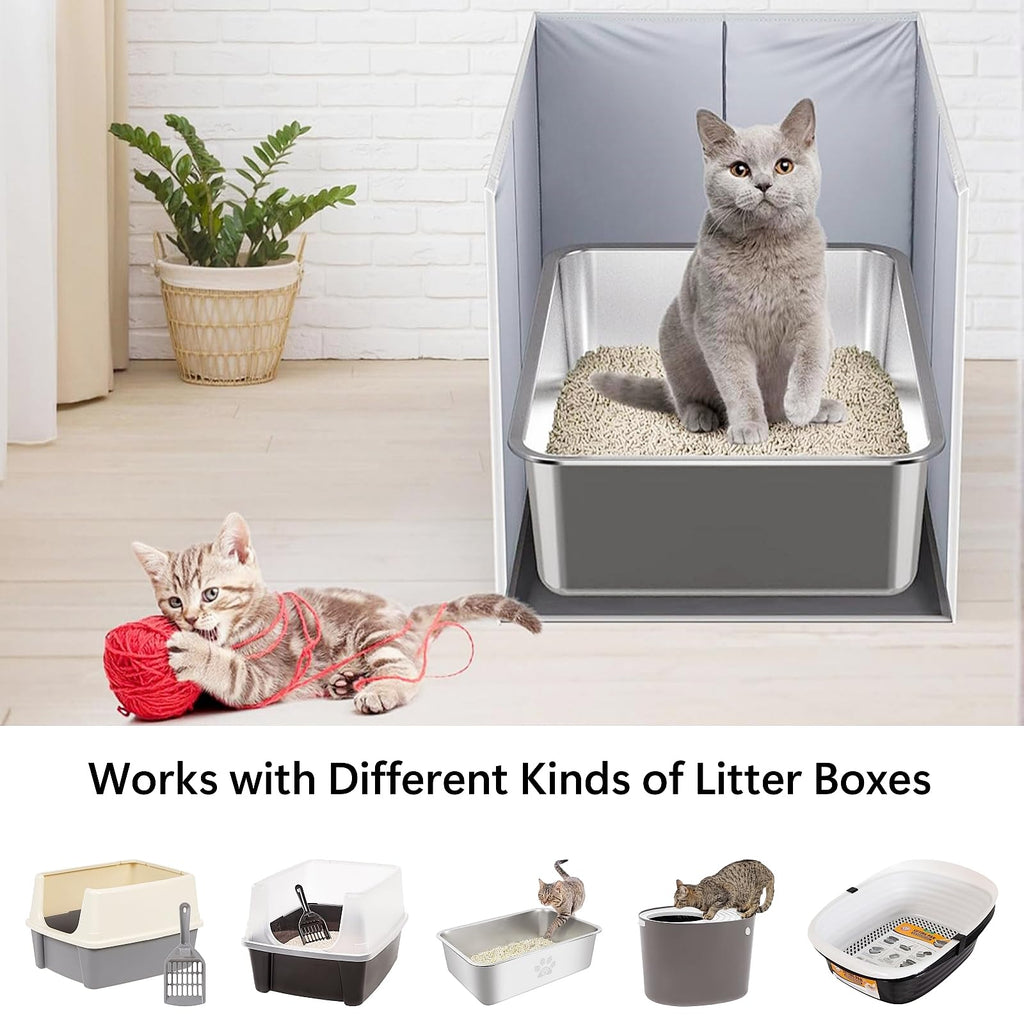 Extra Large Open Top High Sided Cat Litter Box Enclosure V884